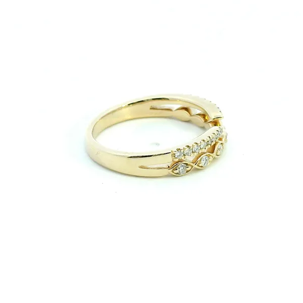 14KY Diamond Wrap Band Image 3 Kiefer Jewelers Lutz, FL