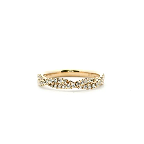 14KY Diamond Twist Wedding Band Kiefer Jewelers Lutz, FL