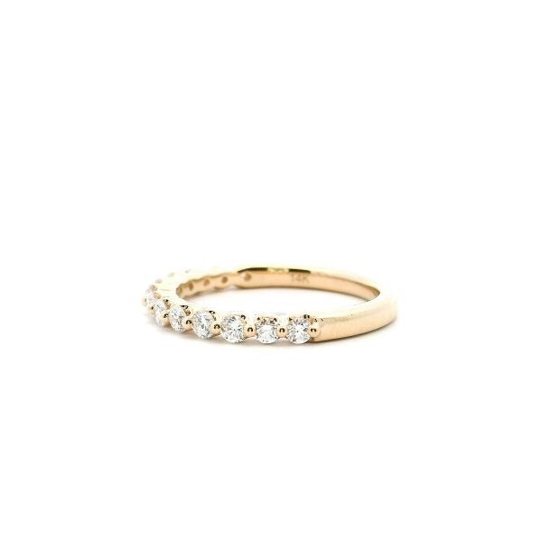 14KY Diamond Shared Prong Wedding Band Image 4 Kiefer Jewelers Lutz, FL