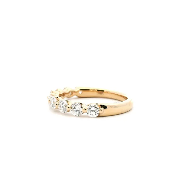 14KY Diamond Shared Prong Wedding Band Image 4 Kiefer Jewelers Lutz, FL