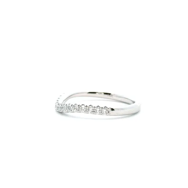 14KW Diamond Curved Wedding Band Image 4 Kiefer Jewelers Lutz, FL
