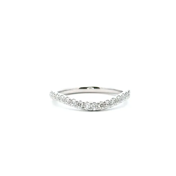 14KW Diamond Curved Wedding Band Kiefer Jewelers Lutz, FL