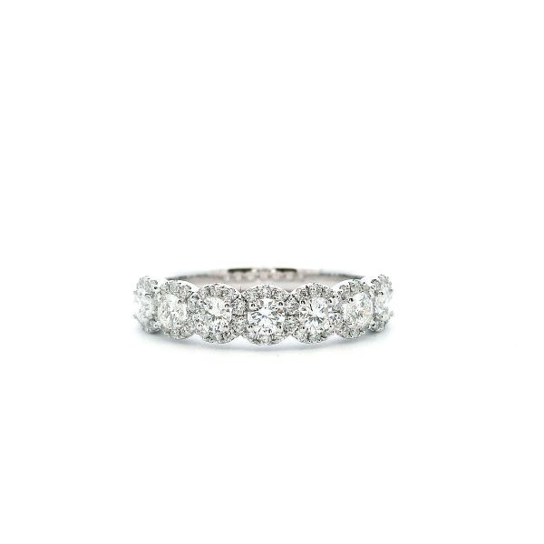 14KW Diamond Halo Wedding Band Kiefer Jewelers Lutz, FL