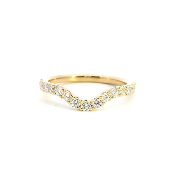14KY Diamond Curved Wedding Band Kiefer Jewelers Lutz, FL
