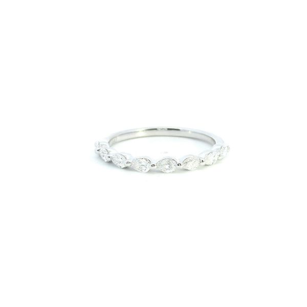 14KW Pear Shape Diamond Wedding Band Kiefer Jewelers Lutz, FL