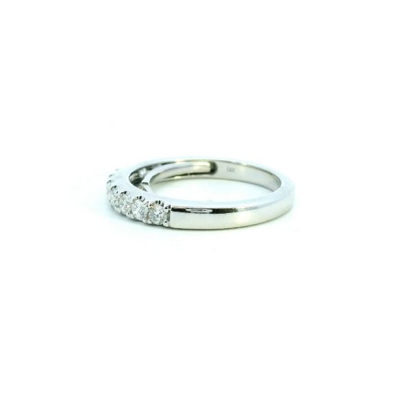 14KW .58CTW Prong Set Expandable Wedding Band Image 4 Kiefer Jewelers Lutz, FL