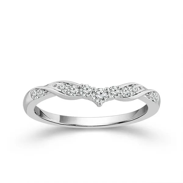 10KW Curved Diamond Wedding Band Kiefer Jewelers Lutz, FL