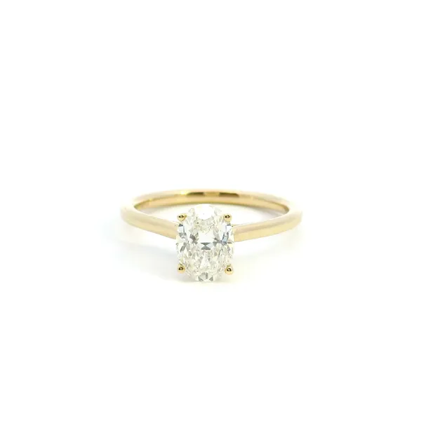14KY Oval Diamond Hidden Halo Engagement Ring Kiefer Jewelers Lutz, FL