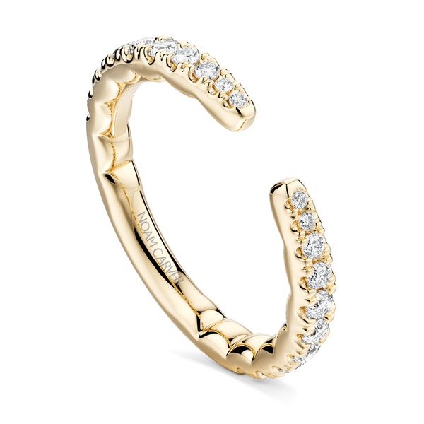 Luna 14KY .50CTW Diamond Split Shank Wedding Band by Noam Carver Kiefer Jewelers Lutz, FL