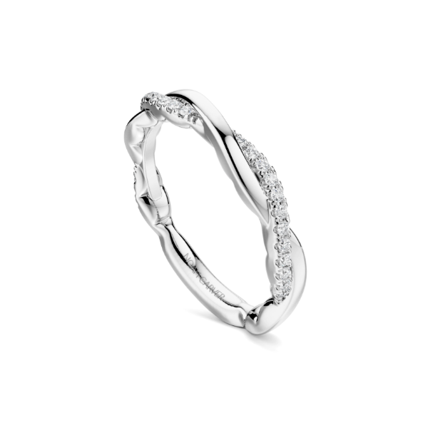 Luna 14KW .16CTW Diamond Twist Wedding Band by Noam Carver Kiefer Jewelers Lutz, FL