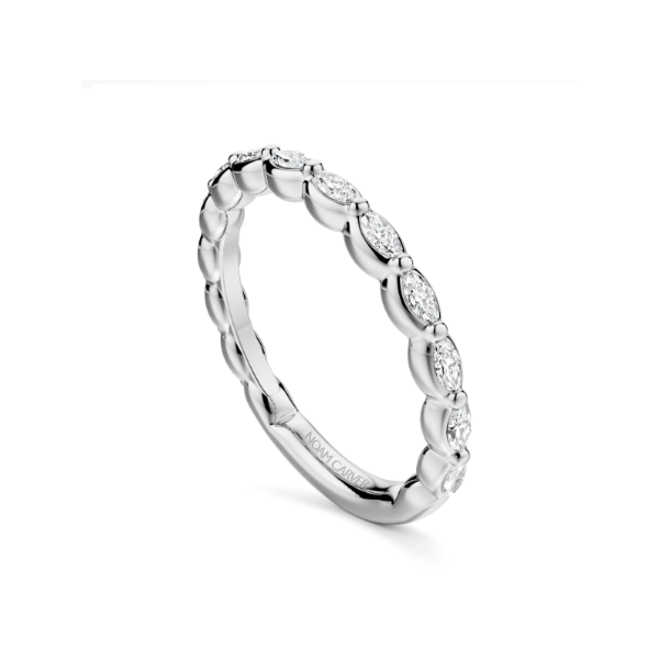 Luna 14KW .38CTW Marquise Diamond Wedding Band by Noam Carver Kiefer Jewelers Lutz, FL