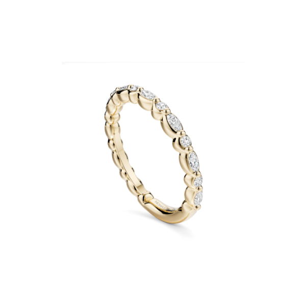 Luna 14KY .36CTW Alternating Marquise and Round Diamond Wedding Band by Noam Carver Kiefer Jewelers Lutz, FL