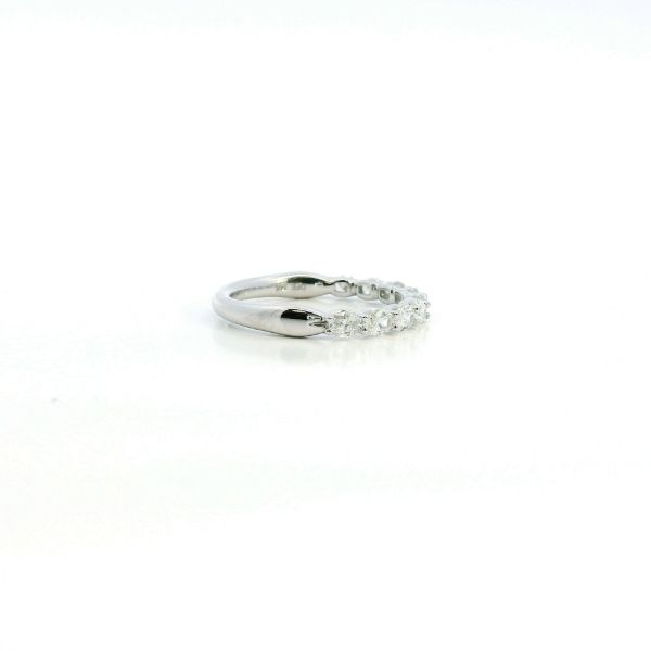14KW .75CTW Oval Diamond Wedding Band Image 3 Kiefer Jewelers Lutz, FL