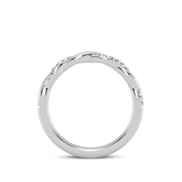 14K Diamond Twisted Ring Image 3 Kiefer Jewelers Lutz, FL