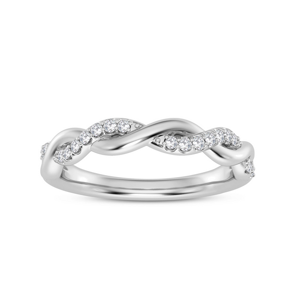 14K Diamond Twisted Ring Kiefer Jewelers Lutz, FL