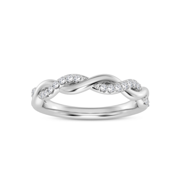 14K Diamond Twisted Ring Kiefer Jewelers Lutz, FL