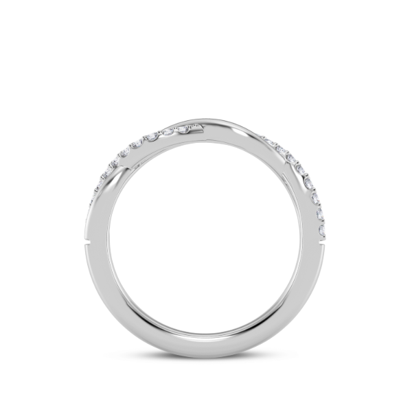 14K Diamond Twist Ring Image 3 Kiefer Jewelers Lutz, FL