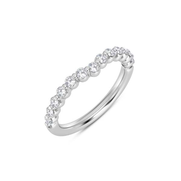 14K Diamond Curved Ring Image 2 Kiefer Jewelers Lutz, FL