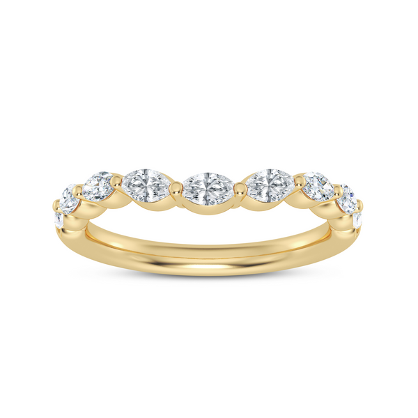 14K Marquise Diamond Curved Ring Kiefer Jewelers Lutz, FL