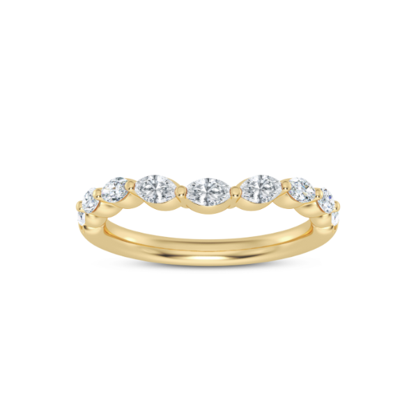 14K Marquise Diamond Curved Ring Kiefer Jewelers Lutz, FL