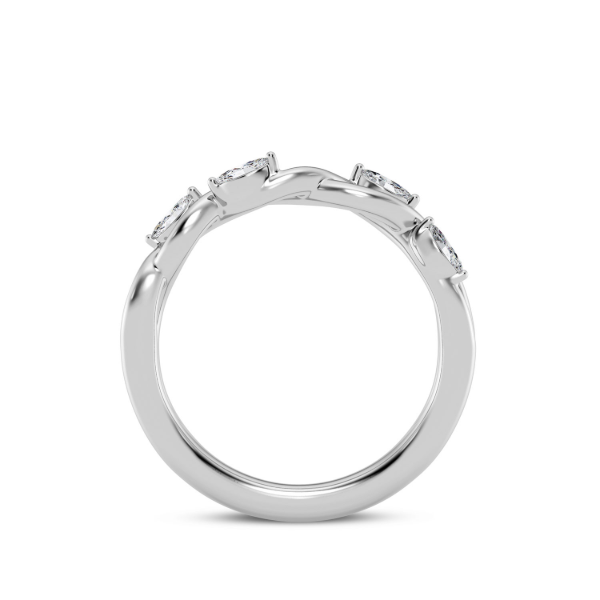 14K Marquise Diamond Twist Ring Image 3 Kiefer Jewelers Lutz, FL