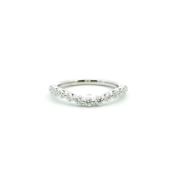 14KW .50CTW Curved Diamond Wedding Band Kiefer Jewelers Lutz, FL