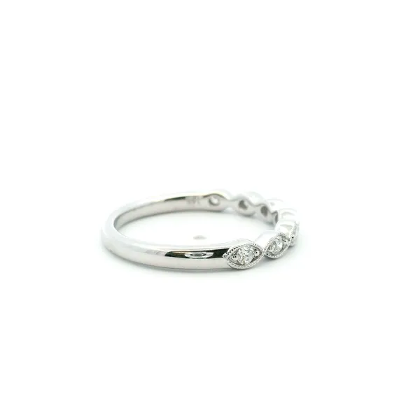 14KW 0.20CTW Vintage Navette Diamond Wedding Band Image 3 Kiefer Jewelers Lutz, FL