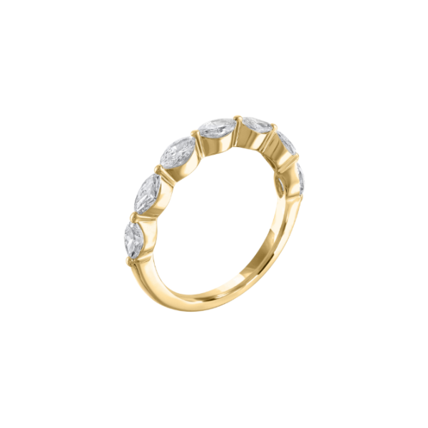 14KY Marquise Diamond Wedding Band Image 2 Kiefer Jewelers Lutz, FL