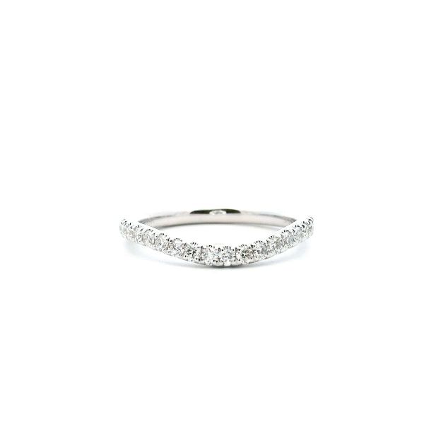 14KW Diamond Curved Wedding Band Kiefer Jewelers Lutz, FL