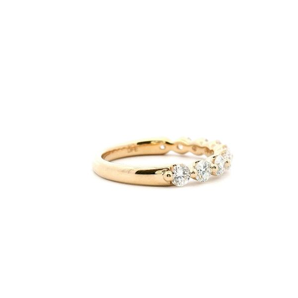 14KY Diamond Shared Prong Wedding Band Image 3 Kiefer Jewelers Lutz, FL