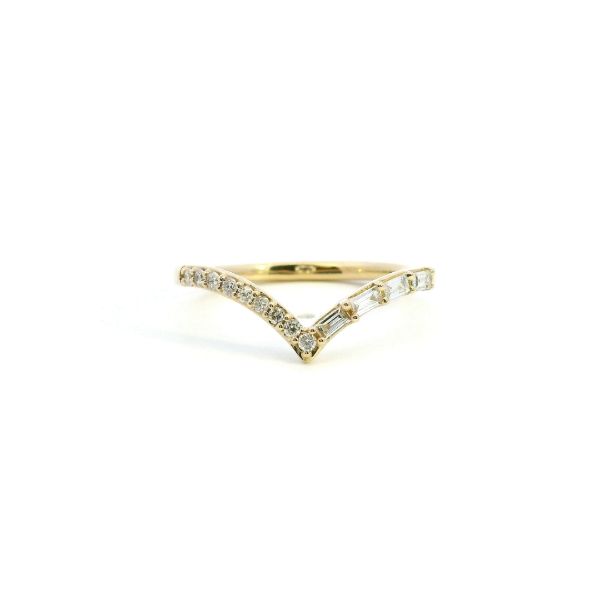 14KY 0.20CTW Diamond Chevron Wedding Band Kiefer Jewelers Lutz, FL
