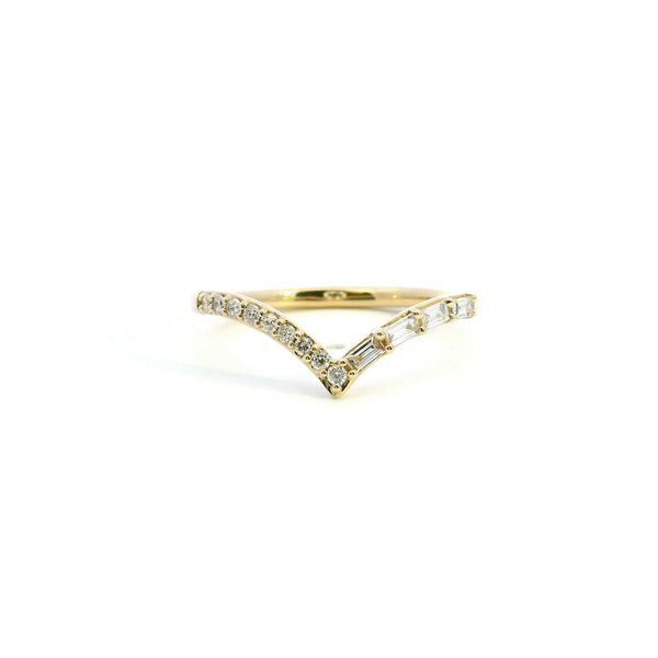 14KY 0.20CTW Diamond Chevron Wedding Band Kiefer Jewelers Lutz, FL