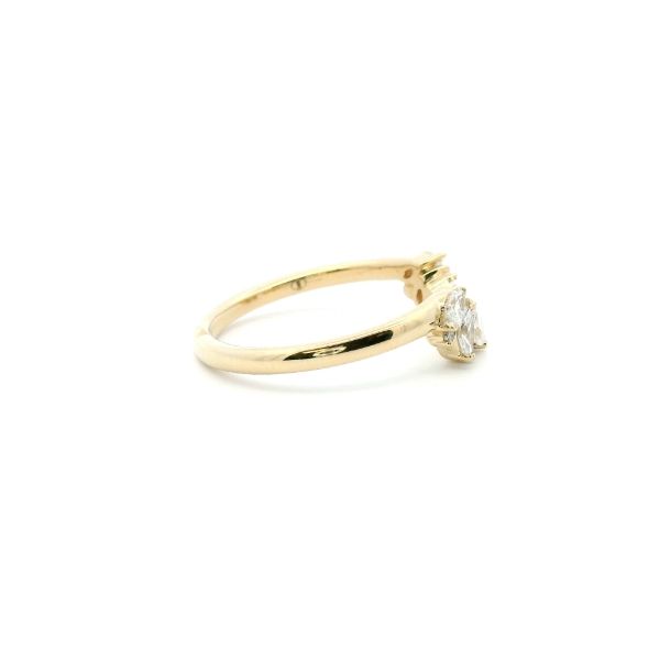 14KY 0.37CTW Marquise Diamond Split Wedding Band Image 3 Kiefer Jewelers Lutz, FL