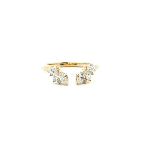 14KY 0.37CTW Marquise Diamond Split Wedding Band Kiefer Jewelers Lutz, FL