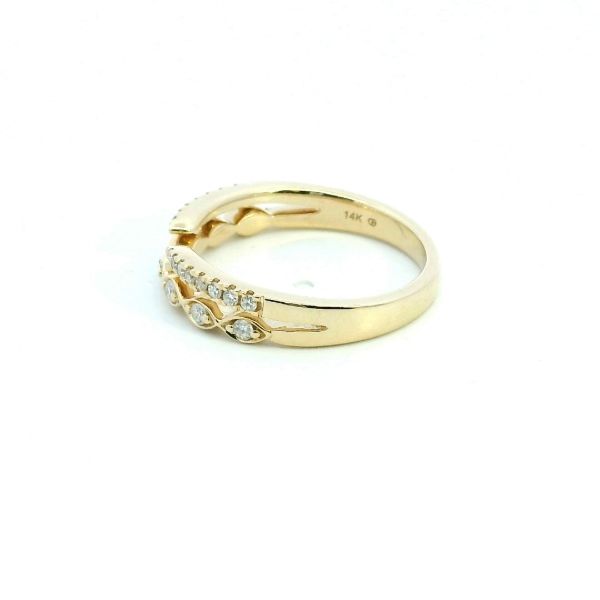 14KY Diamond Wrap Band Image 4 Kiefer Jewelers Lutz, FL