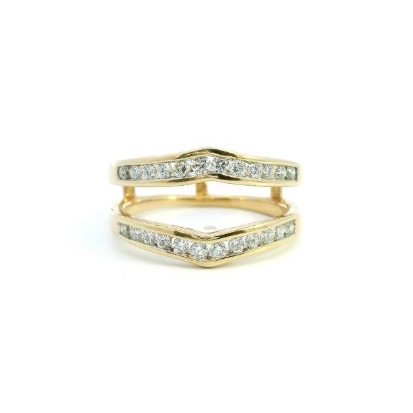 14KY Diamond Channel Set Curved Ring Enhancer Kiefer Jewelers Lutz, FL