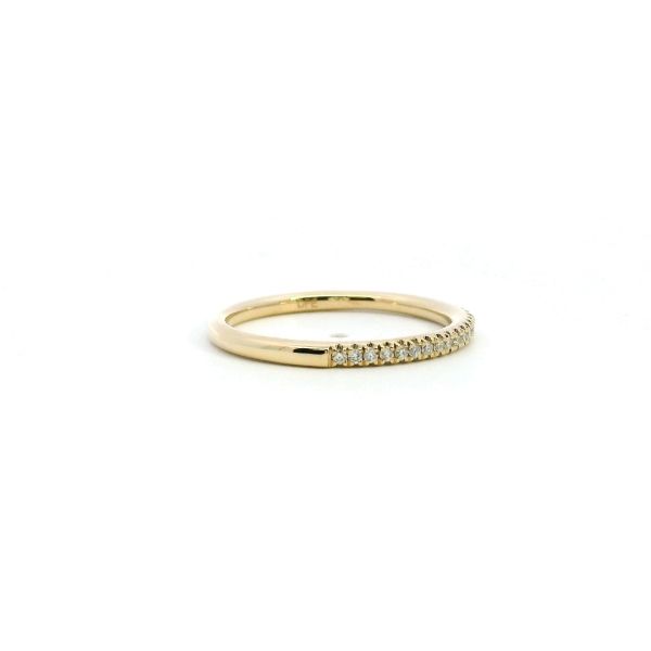 14KY 0.15CTW Diamond Prong Set Wedding Band Image 3 Kiefer Jewelers Lutz, FL