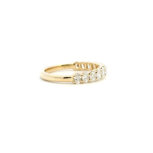 14KY 1CTW Oval Diamond Wedding Band Image 3 Kiefer Jewelers Lutz, FL