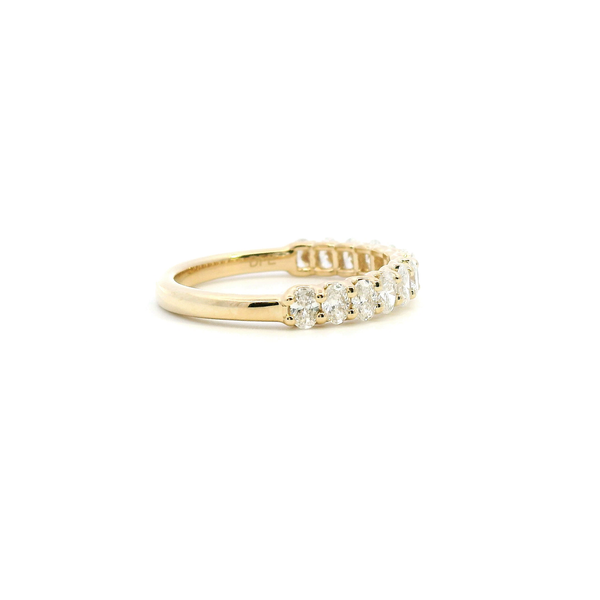 14KY 1CTW Oval Diamond Wedding Band Image 3 Kiefer Jewelers Lutz, FL