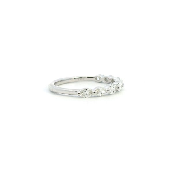 14KW 0.60CTW Diamond Oval Wedding Band Image 3 Kiefer Jewelers Lutz, FL