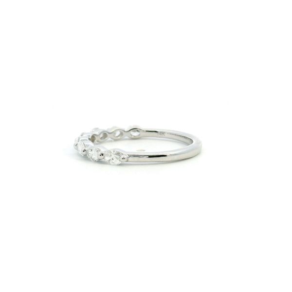 14KW 0.60CTW Diamond Oval Wedding Band Image 4 Kiefer Jewelers Lutz, FL