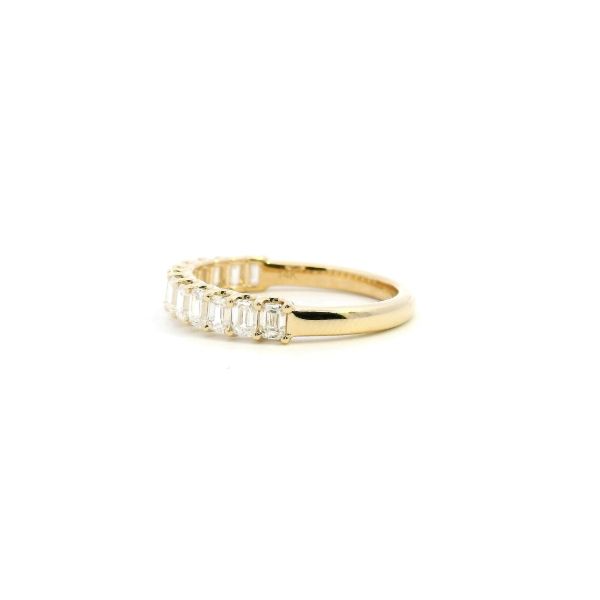 14KY 1.05CTW Emerald Cut Diamond Wedding Band Image 4 Kiefer Jewelers Lutz, FL