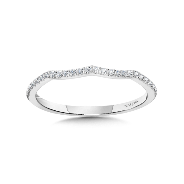 14KW 0.13CTW Diamond Curved Wedding Band Kiefer Jewelers Lutz, FL