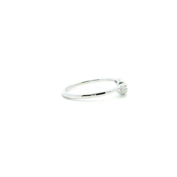 14KW 0.25CTW Marquise and Round Diamond Curved Wedding Band Image 3 Kiefer Jewelers Lutz, FL