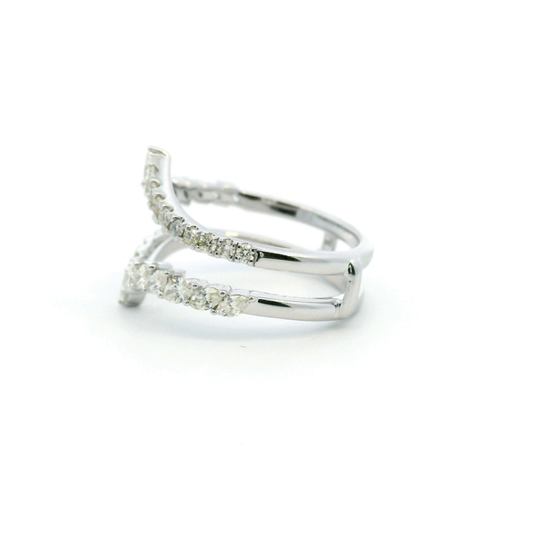 14KW 1.0CTW Diamond Chevron Enhancer Wedding Band Image 4 Kiefer Jewelers Lutz, FL