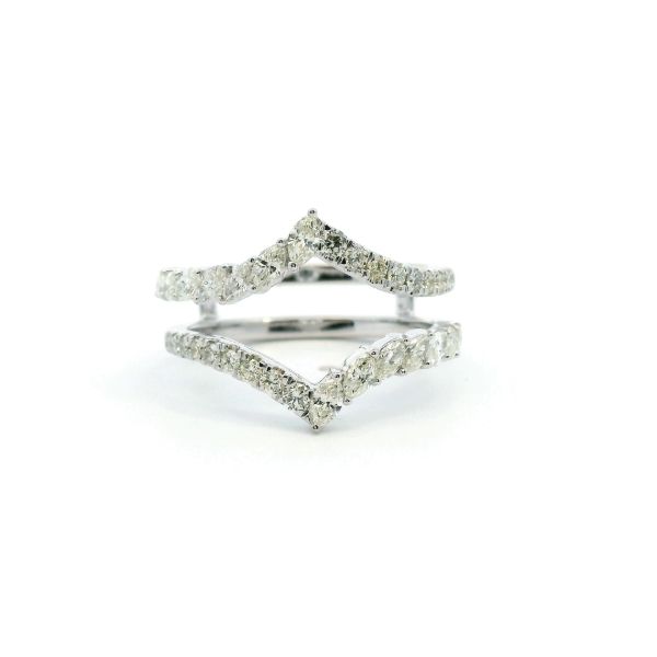 14KW 1.0CTW Diamond Chevron Enhancer Wedding Band Kiefer Jewelers Lutz, FL