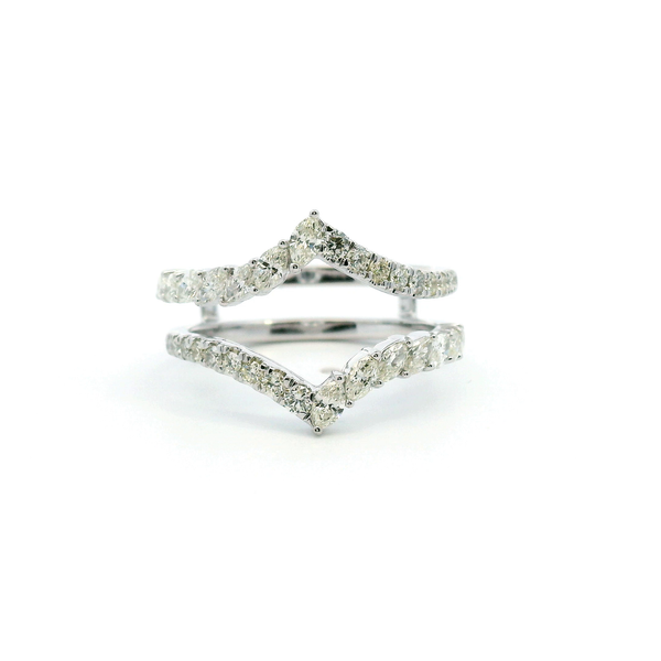 14KW 1.0CTW Diamond Chevron Enhancer Wedding Band Kiefer Jewelers Lutz, FL