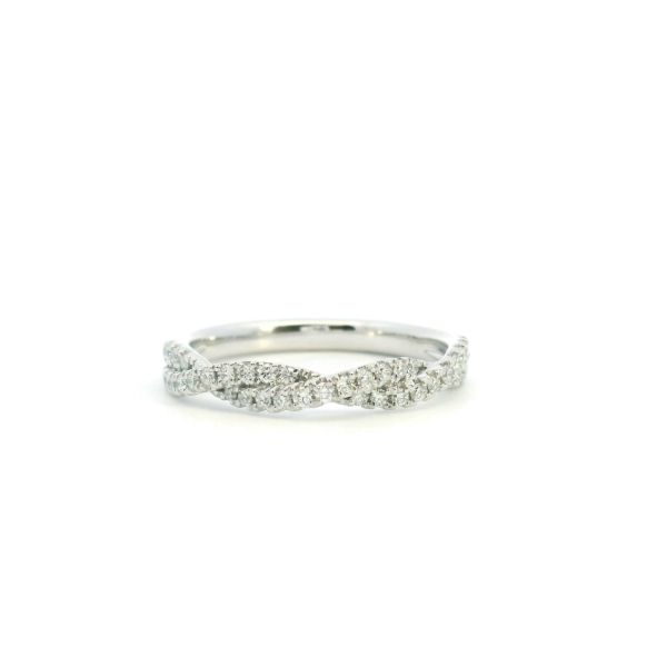 14KW 0.30CTW Diamond Twist Wedding Band Kiefer Jewelers Lutz, FL