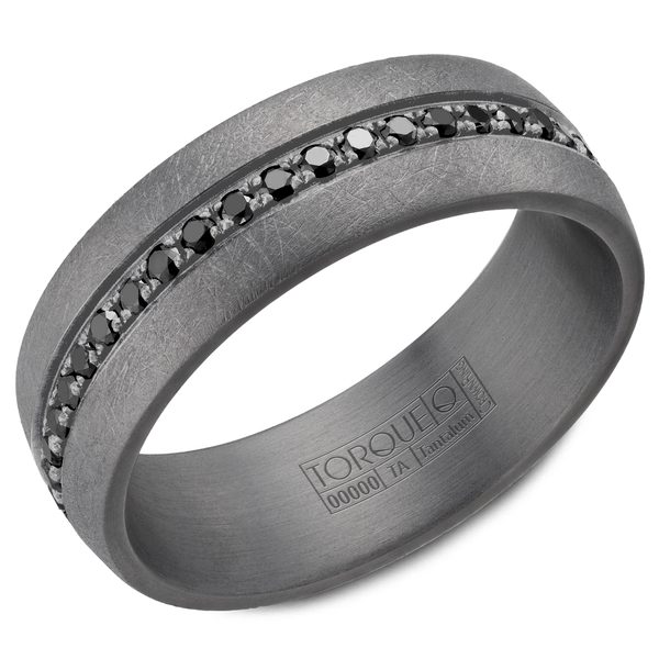Tantalum Gray Black Diamond Band Kiefer Jewelers Lutz, FL
