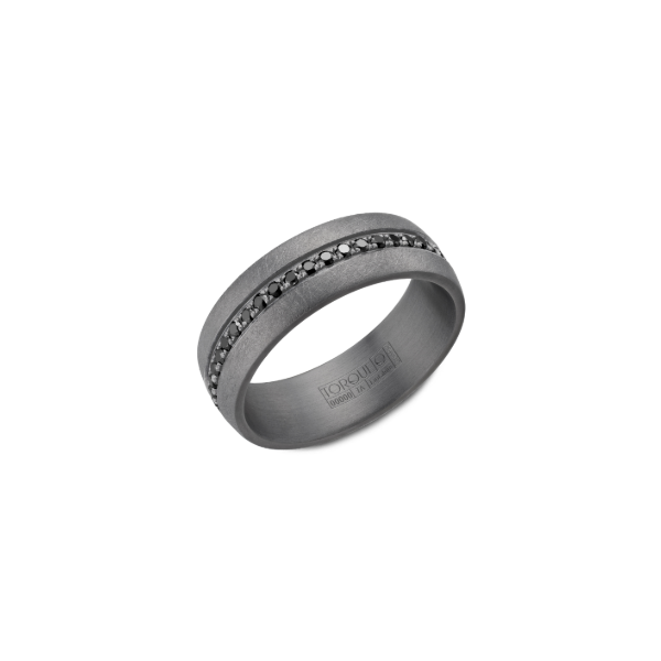 Tantalum Gray Black Diamond Band Kiefer Jewelers Lutz, FL